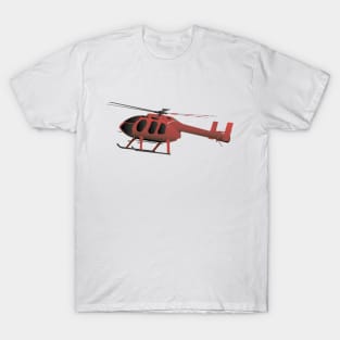 Light Red Helicopter T-Shirt